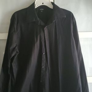Apt 9 Mens dress shirt black in size large